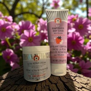 First Aid Beauty Ultra Repair Cream and Strawberry Body Scrub